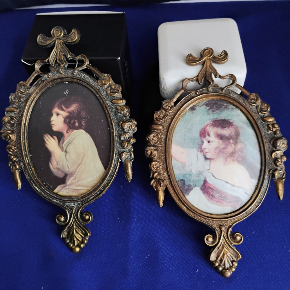 Vintage-Inspired Brass Framed Wall Accents